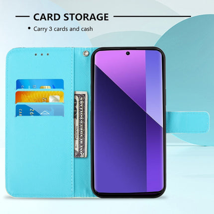 3D Painting Horizontal Flip Leather Phone Case, For Xiaomi Redmi Note 13 Pro+ 5G, For Xiaomi Redmi Note 13 Pro 5G Global