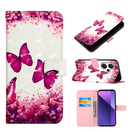 3D Painting Horizontal Flip Leather Phone Case, For Xiaomi Redmi Note 13 Pro+ 5G, For Xiaomi Redmi Note 13 Pro 5G Global