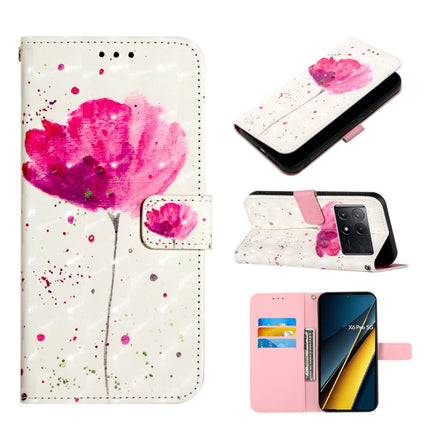3D Painting Horizontal Flip Leather Phone Case, For Xiaomi Poco X6 Pro, For Xiaomi Redmi Note 13 5G Global, For Xiaomi Redmi 13C