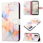 For Motorola Moto G Power 5G 2024 / Galaxy Marble White