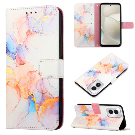PT003 Marble Pattern Flip Leather Phone Case, For Motorola Moto G Play 5G 2024, For Motorola Moto G Power 5G 2024, For Motorola Edge 40 Neo
