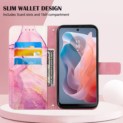 PT003 Marble Pattern Flip Leather Phone Case, For Motorola Moto G Play 5G 2024, For Motorola Moto G Power 5G 2024, For Motorola Edge 40 Neo