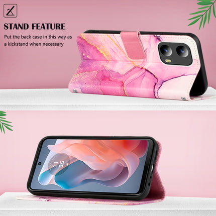 PT003 Marble Pattern Flip Leather Phone Case, For Motorola Moto G Play 5G 2024, For Motorola Moto G Power 5G 2024, For Motorola Edge 40 Neo