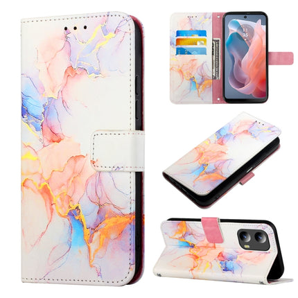 PT003 Marble Pattern Flip Leather Phone Case, For Motorola Moto G Play 5G 2024, For Motorola Moto G Power 5G 2024, For Motorola Edge 40 Neo