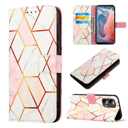 PT003 Marble Pattern Flip Leather Phone Case, For Motorola Moto G Play 5G 2024, For Motorola Moto G Power 5G 2024, For Motorola Edge 40 Neo