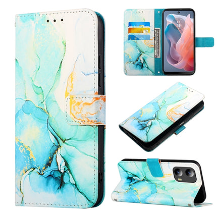 PT003 Marble Pattern Flip Leather Phone Case, For Motorola Moto G Play 5G 2024, For Motorola Moto G Power 5G 2024, For Motorola Edge 40 Neo