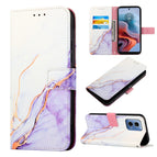 For Motorola Moto G34 / White Purple