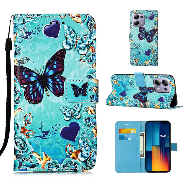 Colored Drawing Pattern Plain Weave Leather Phone Case, For Xiaomi Redmi Note 13 Pro 4G Global, For Xiaomi Redmi Note 13 4G Global, For Xiaomi Redmi K70E
