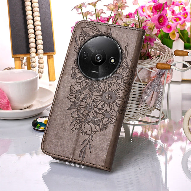 Embossed Butterfly Leather Phone Case, For Xiaomi Redmi A3, For Xiaomi Redmi Note 13 Pro 4G Global, For Xiaomi Redmi Note 13 4G Global