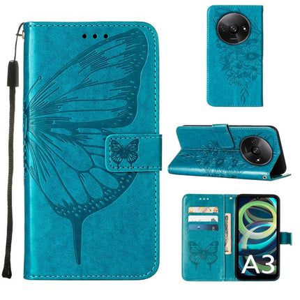 Embossed Butterfly Leather Phone Case, For Xiaomi Redmi A3, For Xiaomi Redmi Note 13 Pro 4G Global, For Xiaomi Redmi Note 13 4G Global