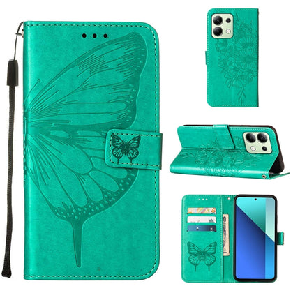 Embossed Butterfly Leather Phone Case, For Xiaomi Redmi A3, For Xiaomi Redmi Note 13 Pro 4G Global, For Xiaomi Redmi Note 13 4G Global
