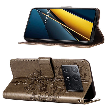 Embossed Butterfly Leather Phone Case, For Xiaomi Redmi K70E, For Xiaomi Poco X6 Pro, For Xiaomi 14 Ultra 5G Global