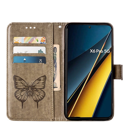 Embossed Butterfly Leather Phone Case, For Xiaomi Redmi K70E, For Xiaomi Poco X6 Pro, For Xiaomi 14 Ultra 5G Global