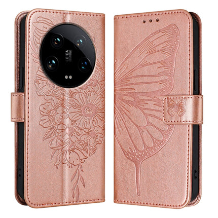 Embossed Butterfly Leather Phone Case, For Xiaomi Redmi K70E, For Xiaomi Poco X6 Pro, For Xiaomi 14 Ultra 5G Global