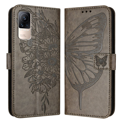 Embossed Butterfly Leather Phone Case, For Xiaomi Redmi Note 11 Pro+ 5G EU, For Xiaomi Civi 1S, For Xiaomi Poco X3 GT
