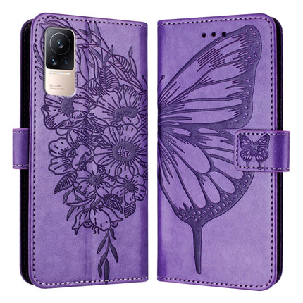 Embossed Butterfly Leather Phone Case, For Xiaomi Redmi Note 11 Pro+ 5G EU, For Xiaomi Civi 1S, For Xiaomi Poco X3 GT