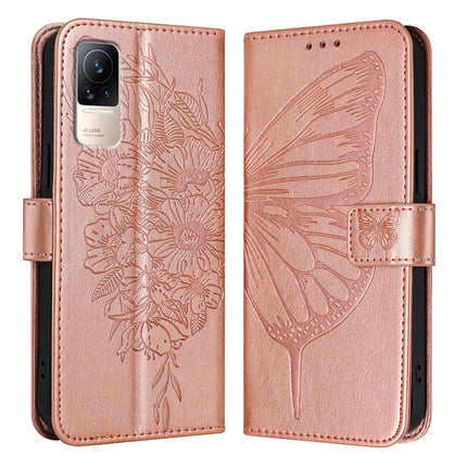 Embossed Butterfly Leather Phone Case, For Xiaomi Redmi Note 11 Pro+ 5G EU, For Xiaomi Civi 1S, For Xiaomi Poco X3 GT