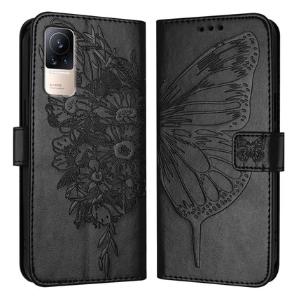 Embossed Butterfly Leather Phone Case, For Xiaomi Redmi Note 11 Pro+ 5G EU, For Xiaomi Civi 1S, For Xiaomi Poco X3 GT