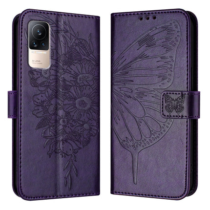 Embossed Butterfly Leather Phone Case, For Xiaomi Redmi Note 11 Pro+ 5G EU, For Xiaomi Civi 1S, For Xiaomi Poco X3 GT
