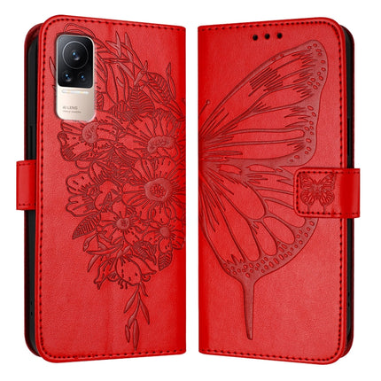 Embossed Butterfly Leather Phone Case, For Xiaomi Redmi Note 11 Pro+ 5G EU, For Xiaomi Civi 1S, For Xiaomi Poco X3 GT