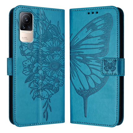 Embossed Butterfly Leather Phone Case, For Xiaomi Redmi Note 11 Pro+ 5G EU, For Xiaomi Civi 1S, For Xiaomi Poco X3 GT