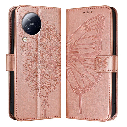 Embossed Butterfly Leather Phone Case, For Xiaomi 13 Ultra, For Xiaomi Civi 3 5G, For Xiaomi Poco X4 NFC