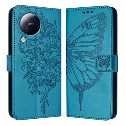 Embossed Butterfly Leather Phone Case, For Xiaomi 13 Ultra, For Xiaomi Civi 3 5G, For Xiaomi Poco X4 NFC