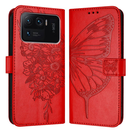 Embossed Butterfly Leather Phone Case, For Xiaomi Mi 11 Ultra, For Xiaomi Mi 10T Lite 5G, For Xiaomi Redmi 8 / 8A