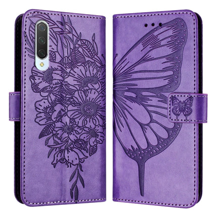 Embossed Butterfly Leather Phone Case, For Xiaomi Mi CC9 / Mi 9 Lite, For Xiaomi Redmi Note 8, For Xiaomi Redmi Note 8 Pro