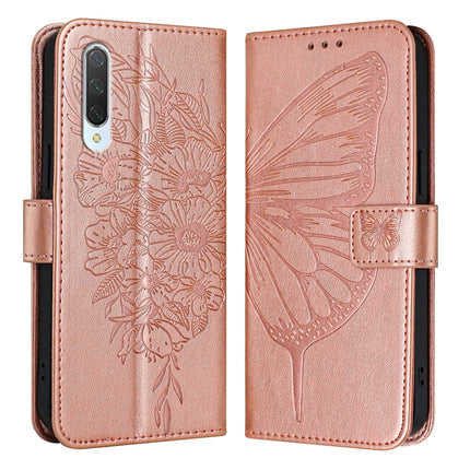 Embossed Butterfly Leather Phone Case, For Xiaomi Mi CC9 / Mi 9 Lite, For Xiaomi Redmi Note 8, For Xiaomi Redmi Note 8 Pro
