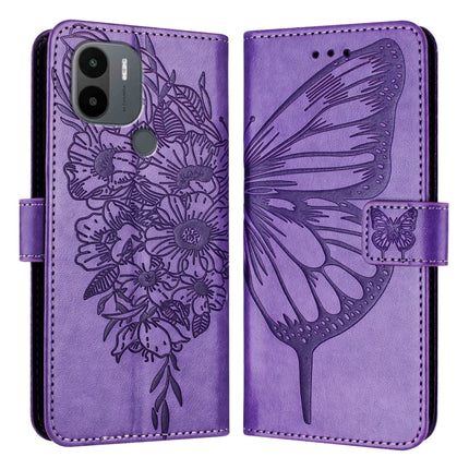 Embossed Butterfly Leather Phone Case, For Xiaomi Poco F5/Redmi Note 12 Turbo 5G, For Xiaomi Poco F5 Pro/Redmi K60/K60 Pro, For Xiaomi Poco C51 / Poco C50 4G