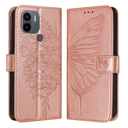 Embossed Butterfly Leather Phone Case, For Xiaomi Poco F5/Redmi Note 12 Turbo 5G, For Xiaomi Poco F5 Pro/Redmi K60/K60 Pro, For Xiaomi Poco C51 / Poco C50 4G