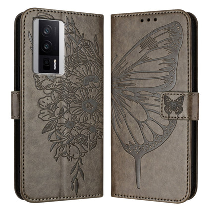 Embossed Butterfly Leather Phone Case, For Xiaomi Poco F5/Redmi Note 12 Turbo 5G, For Xiaomi Poco F5 Pro/Redmi K60/K60 Pro, For Xiaomi Poco C51 / Poco C50 4G