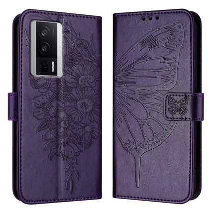 Embossed Butterfly Leather Phone Case, For Xiaomi Poco F5/Redmi Note 12 Turbo 5G, For Xiaomi Poco F5 Pro/Redmi K60/K60 Pro, For Xiaomi Poco C51 / Poco C50 4G