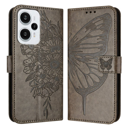 Embossed Butterfly Leather Phone Case, For Xiaomi Poco F5/Redmi Note 12 Turbo 5G, For Xiaomi Poco F5 Pro/Redmi K60/K60 Pro, For Xiaomi Poco C51 / Poco C50 4G