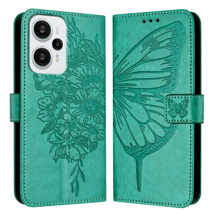 Embossed Butterfly Leather Phone Case, For Xiaomi Poco F5/Redmi Note 12 Turbo 5G, For Xiaomi Poco F5 Pro/Redmi K60/K60 Pro, For Xiaomi Poco C51 / Poco C50 4G