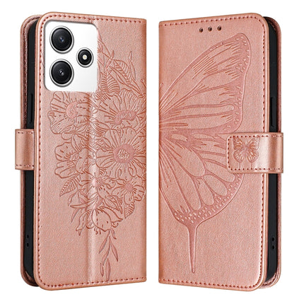 Embossed Butterfly Leather Phone Case, For Xiaomi Poco M6 Pro 5G / Redmi 12 4G/5G, For Xiaomi Redmi K70 / K70 Pro, For Xiaomi 13T / 13T Pro Global