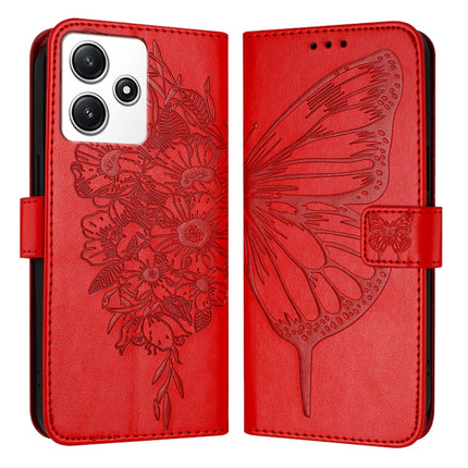 Embossed Butterfly Leather Phone Case, For Xiaomi Poco M6 Pro 5G / Redmi 12 4G/5G, For Xiaomi Redmi K70 / K70 Pro, For Xiaomi 13T / 13T Pro Global