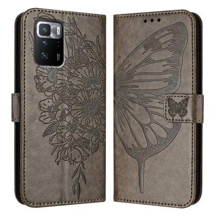 Embossed Butterfly Leather Phone Case, For Xiaomi Redmi Note 11 Pro+ 5G EU, For Xiaomi Civi 1S, For Xiaomi Poco X3 GT