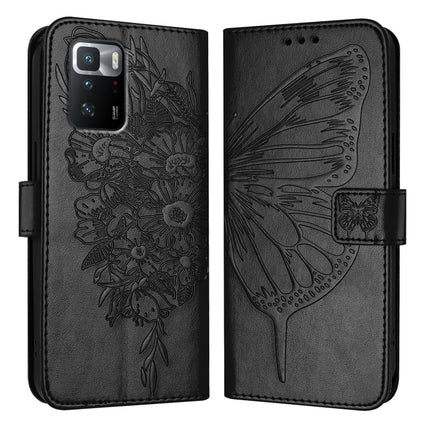 Embossed Butterfly Leather Phone Case, For Xiaomi Redmi Note 11 Pro+ 5G EU, For Xiaomi Civi 1S, For Xiaomi Poco X3 GT
