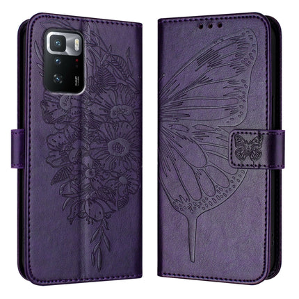Embossed Butterfly Leather Phone Case, For Xiaomi Redmi Note 11 Pro+ 5G EU, For Xiaomi Civi 1S, For Xiaomi Poco X3 GT