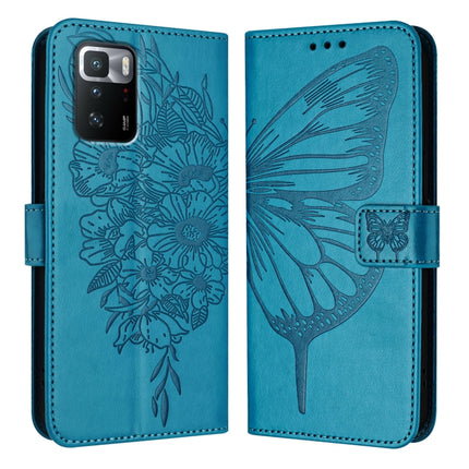 Embossed Butterfly Leather Phone Case, For Xiaomi Redmi Note 11 Pro+ 5G EU, For Xiaomi Civi 1S, For Xiaomi Poco X3 GT