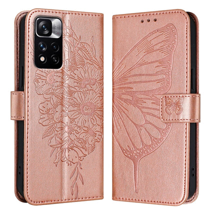 Embossed Butterfly Leather Phone Case, For Xiaomi 13 Ultra, For Xiaomi Civi 3 5G, For Xiaomi Poco X4 NFC