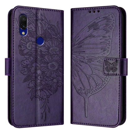 Embossed Butterfly Leather Phone Case, For Xiaomi Mi CC9e / Mi A3, For Xiaomi Redmi Note 7/Note 7S/Note 7 Pro, For Xiaomi Redmi 7