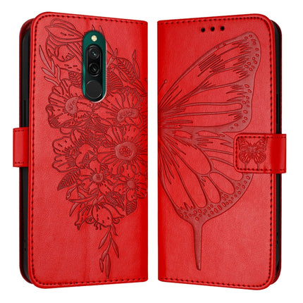 Embossed Butterfly Leather Phone Case, For Xiaomi Mi 11 Ultra, For Xiaomi Mi 10T Lite 5G, For Xiaomi Redmi 8 / 8A