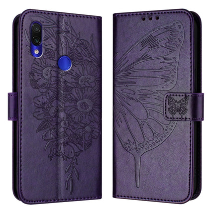 Embossed Butterfly Leather Phone Case, For Xiaomi Mi CC9e / Mi A3, For Xiaomi Redmi Note 7/Note 7S/Note 7 Pro, For Xiaomi Redmi 7