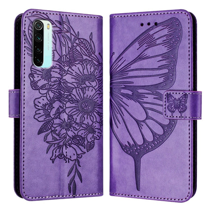 Embossed Butterfly Leather Phone Case, For Xiaomi Mi CC9 / Mi 9 Lite, For Xiaomi Redmi Note 8, For Xiaomi Redmi Note 8 Pro