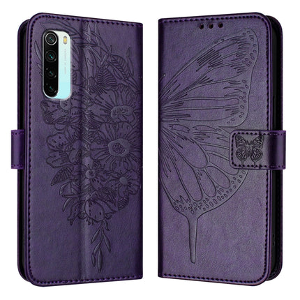 Embossed Butterfly Leather Phone Case, For Xiaomi Mi CC9 / Mi 9 Lite, For Xiaomi Redmi Note 8, For Xiaomi Redmi Note 8 Pro