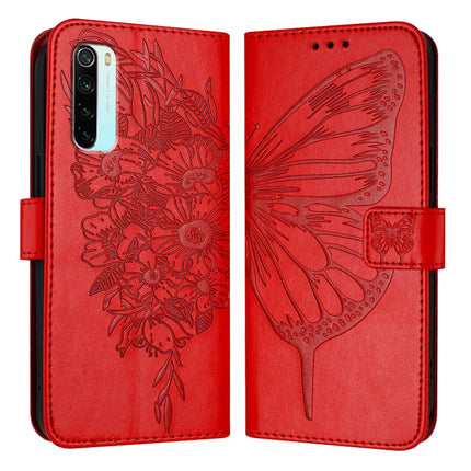 Embossed Butterfly Leather Phone Case, For Xiaomi Mi CC9 / Mi 9 Lite, For Xiaomi Redmi Note 8, For Xiaomi Redmi Note 8 Pro