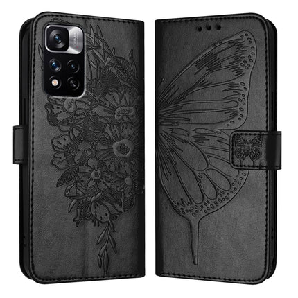 Embossed Butterfly Leather Phone Case, For Xiaomi Redmi Note 11 Pro+ 5G EU, For Xiaomi Civi 1S, For Xiaomi Poco X3 GT